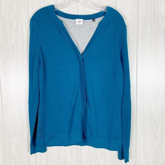 CAbi Sweaters - Cabi | Teal Ever Button Front Sweater Cardigan Size Medium